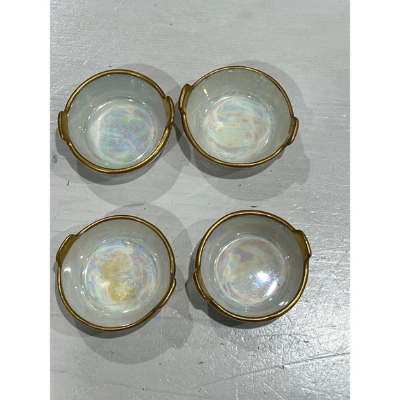 Vintage round porcelain Salt‎ Cellar bundle of 4 Open Salt cellars - Picture 2 of 7